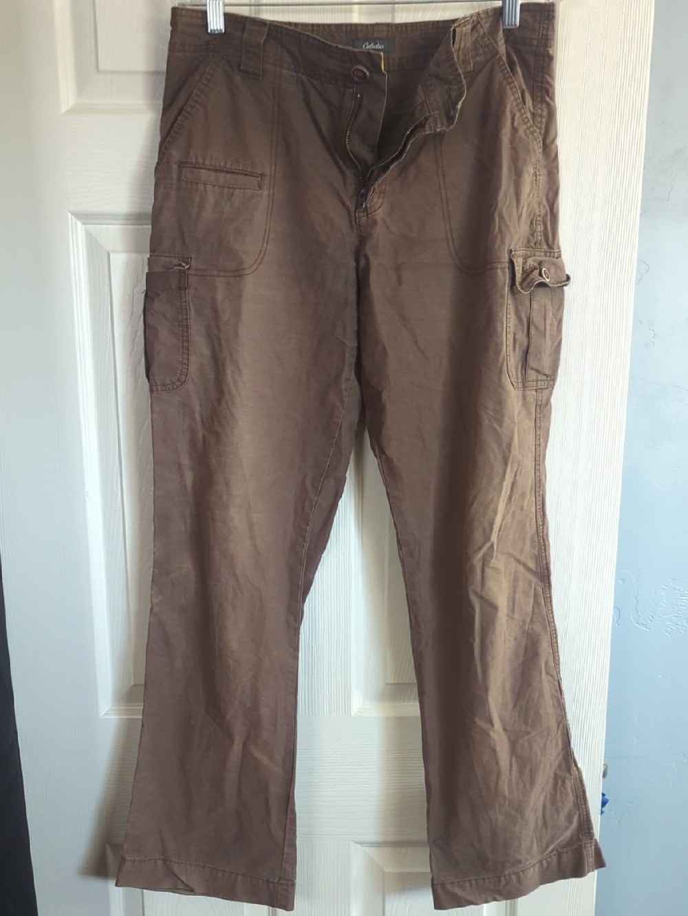 Cabela's Brown Women's Cargo Pants with Side Pockets